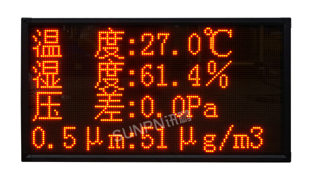 環(huán)境數(shù)據(jù)監(jiān)測點陣看板